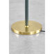 Georgann 52 inch 15.00 watt Aged Brass/Soft Studio Green Floor Lamp Portable Light